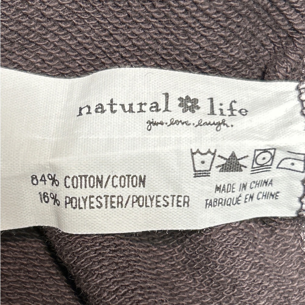 NATURAL LIFE Gray Zip-Up Hoodie with Multicolor Drawstrings - Picture 10 of 10